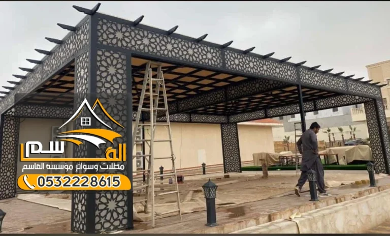 برجولات حدائق الرياض خشبية او حديد وبافضل تصاميم 2026